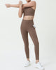 Women Lycra Sports Active wear Gym High Waist Leggings Sets S-L