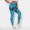 Women New High Waist Leggings Women Tie-dye Fitness Leggings Sexy Push Up Anti Cellulite Leggings Workout Sport Leggings OM9251