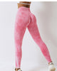Women Seamless High Waist Tie-dye Slim Fitness Workout Leggings S-L