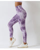 Women Seamless High Waist Tie-dye Slim Fitness Workout Leggings S-L