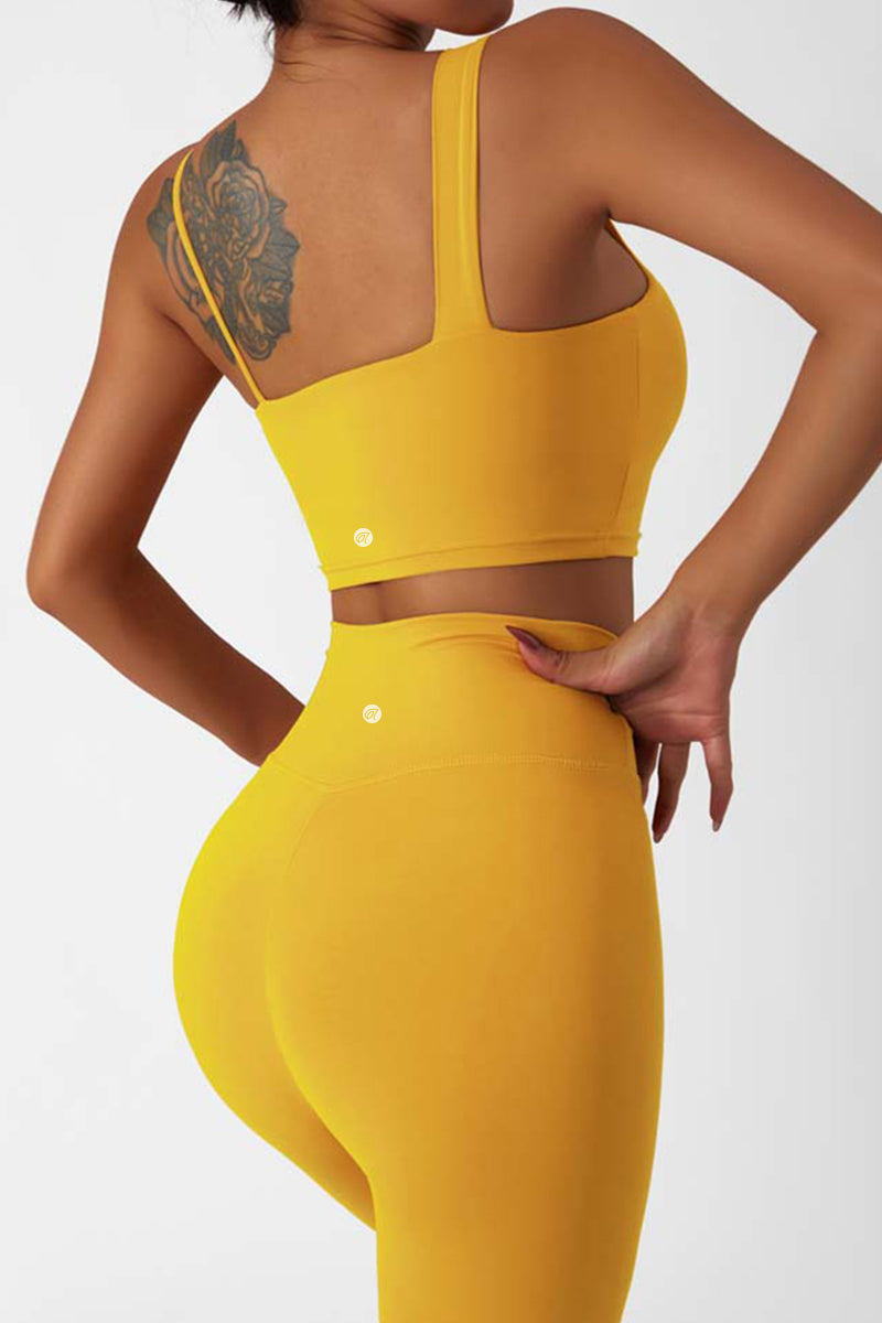 Maxpieny™  Buttery-soft Yellow Tulip Leggings