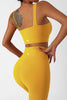 Maxpieny™  Buttery-soft Yellow Tulip Leggings