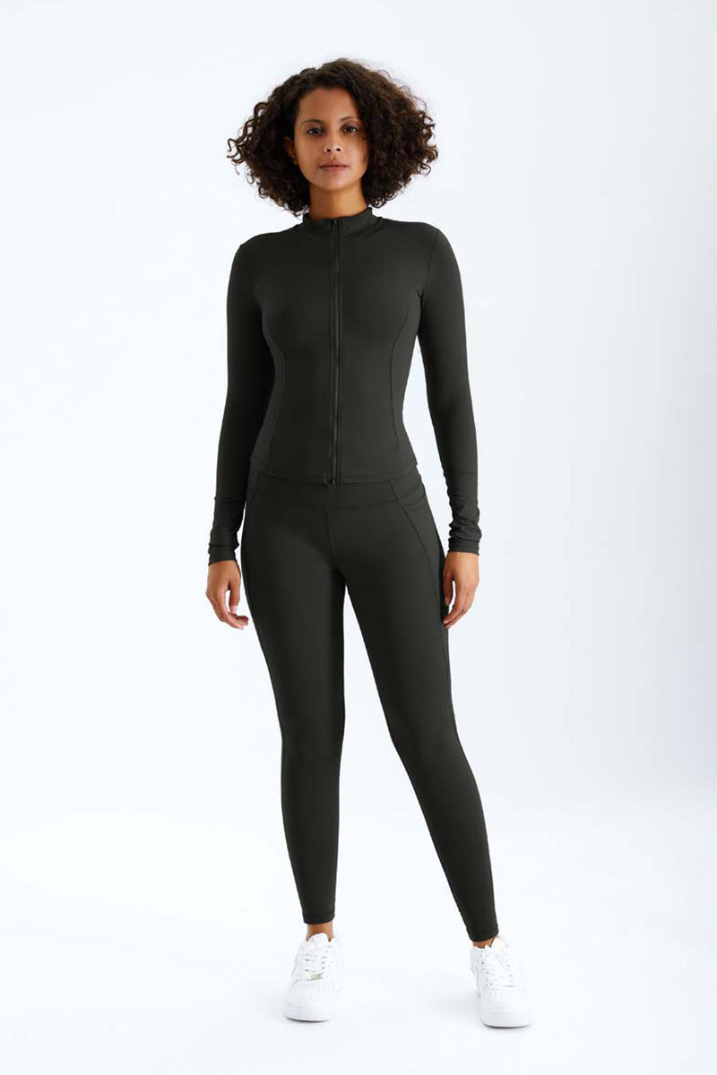 Maxpieny™ High Stretch Black Pine Leggings