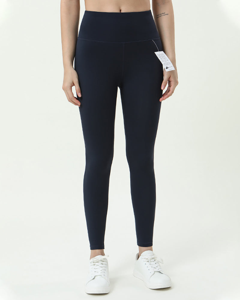 Women Lycra Sports Active wear Gym High Waist Leggings Sets S-L