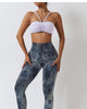 Women Seamless High Waist Tie-dye Slim Fitness Workout Leggings S-L