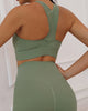 Fashion Women Solid Color Hollow Out Bra High Waist No Embarrassing Line Sports Leggings S-L