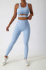 Maxpieny™  Buttery-soft Blue Tulip Leggings