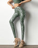 High Waist Fitness Leggings Tight-Fitting Elastic Bronzing Anti Cellulite Snake Peach Buttocks Legging Sport Women YJ10075
