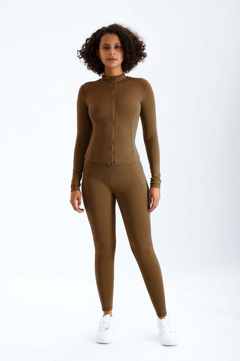 Maxpieny™ High Stretch Khaki Pine Leggings