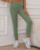 Fashion Women Solid Color Hollow Out Bra High Waist No Embarrassing Line Sports Leggings S-L