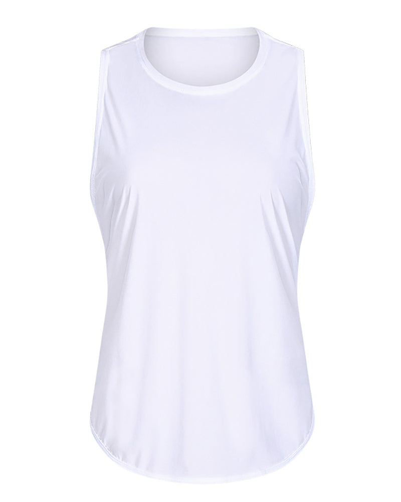 Women Spring & Summer Breathable Quick Dry New Yoga T-shirt Vest 4-12