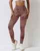 Women Seamless High Waist Tie-dye Slim Fitness Workout Leggings S-L