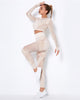 Hollow Out Seamless Yoga Set Sport Outfits Women Black Two 2 Piece Crop Top Bra Leggings Workout Gym suit Fitness Sport Sets