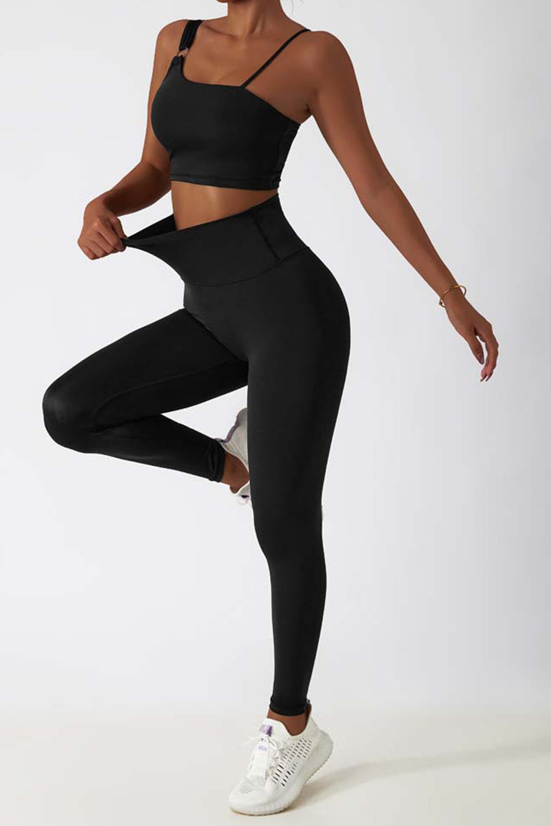 Maxpieny™  Buttery-soft Black Tulip Leggings