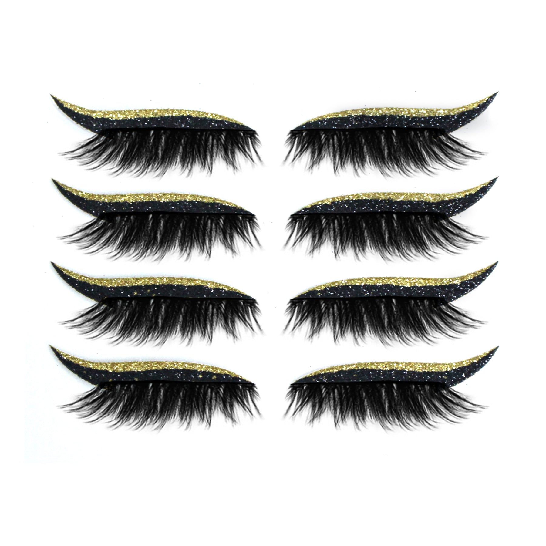 Mother's Day Sale-49% OFF🔥Reusable Eyeliner and Eyelash Stickers with Glitter