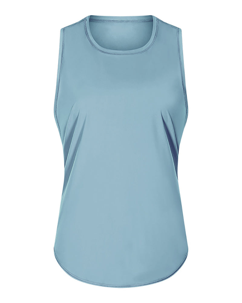 Women Spring & Summer Breathable Quick Dry New Yoga T-shirt Vest 4-12
