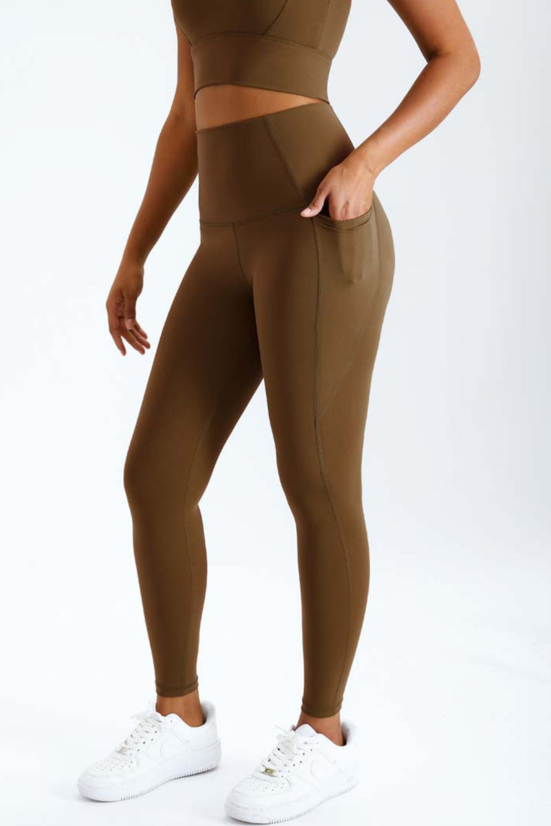 Maxpieny™ High Stretch Khaki Pine Leggings