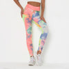 Women New High Waist Leggings Women Tie-dye Fitness Leggings Sexy Push Up Anti Cellulite Leggings Workout Sport Leggings OM9251
