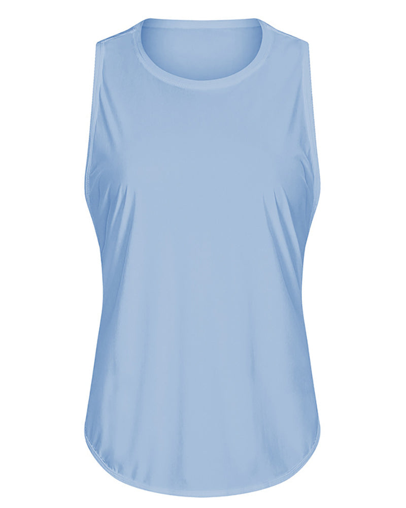 Women Spring & Summer Breathable Quick Dry New Yoga T-shirt Vest 4-12