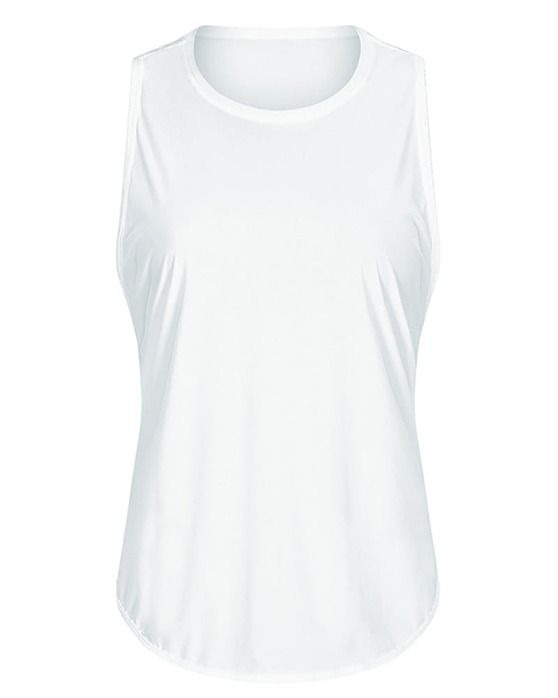 Women Spring & Summer Breathable Quick Dry New Yoga T-shirt Vest 4-12