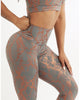 High Waist Fitness Leggings Tight-Fitting Elastic Bronzing Anti Cellulite Snake Peach Buttocks Legging Sport Women YJ10075
