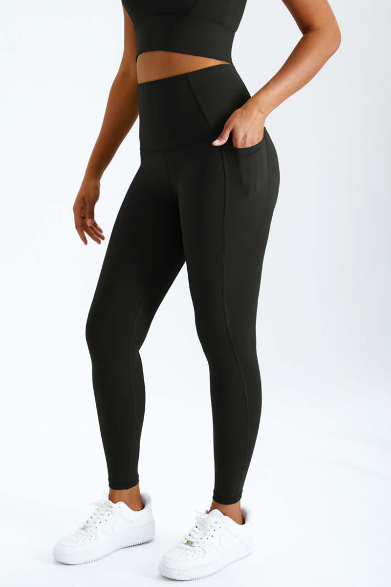 Maxpieny™ High Stretch Black Pine Leggings