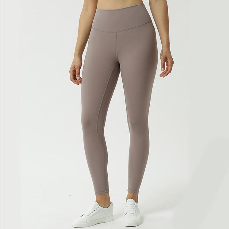 GYM Leggings Women Fitness High Waist Yoga Pants Elastic Sportswear Butt Lift Running Workout Tights 16 colors