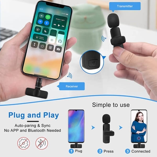 🔥Mother's DAY Sale 48% OFF🔥New Wireless Lavalier Microphone