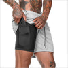 Fashion Hot NEW Men's Running Shorts Men 2 in 1 Sports Shorts Male Double-Deck Quick Drying Sports men Shorts Jogging Gym Shorts men OM9230 YD20001