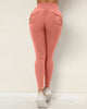 Women High Waist Back Pocket Running Fitness Leggings S-L