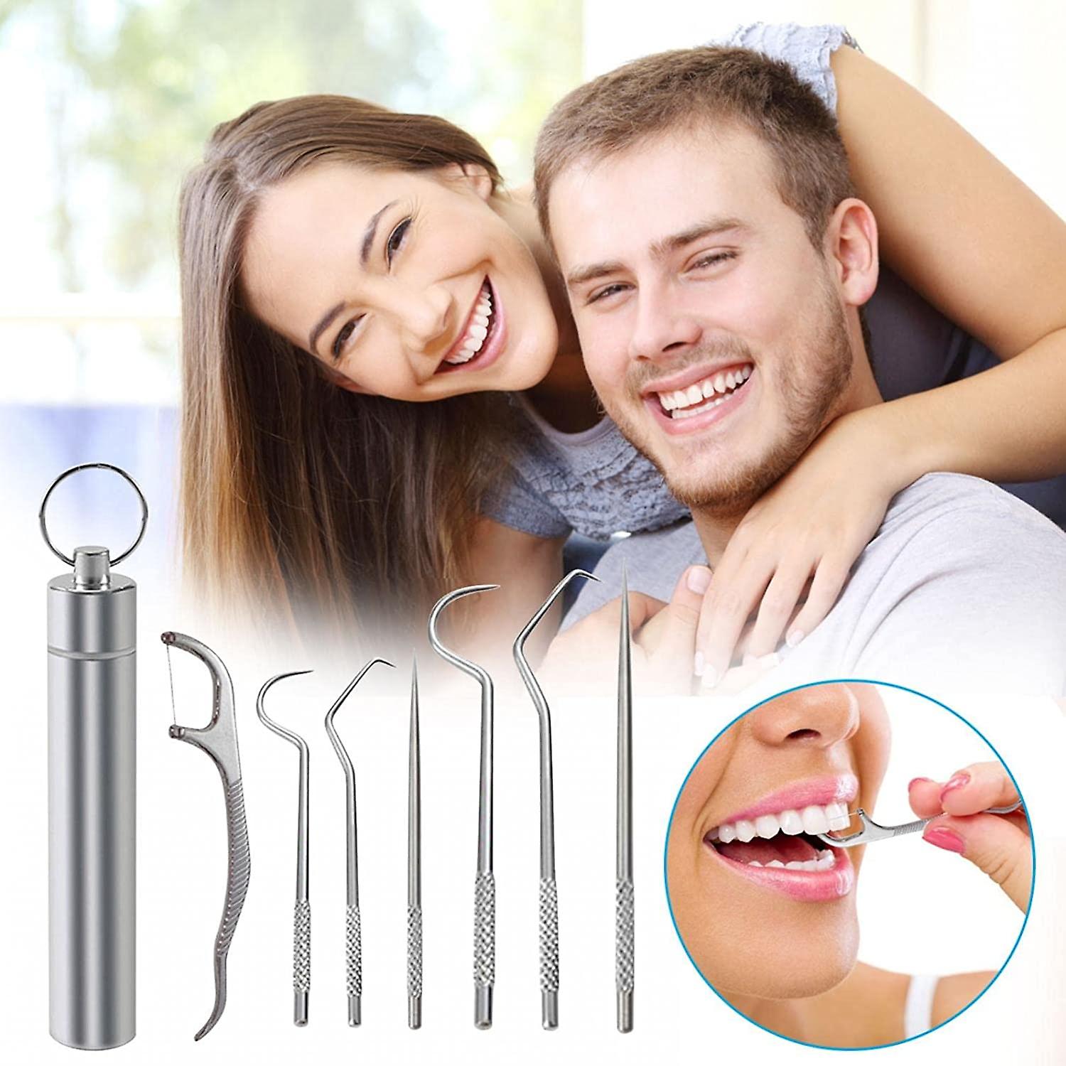 💥Mother's Day Sale 47% OFF - Stainless Steel Toothpick Set (7pcs/SET)