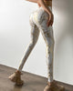 High Waist Fitness Leggings Tight-Fitting Elastic Bronzing Anti Cellulite Snake Peach Buttocks Legging Sport Women YJ10075
