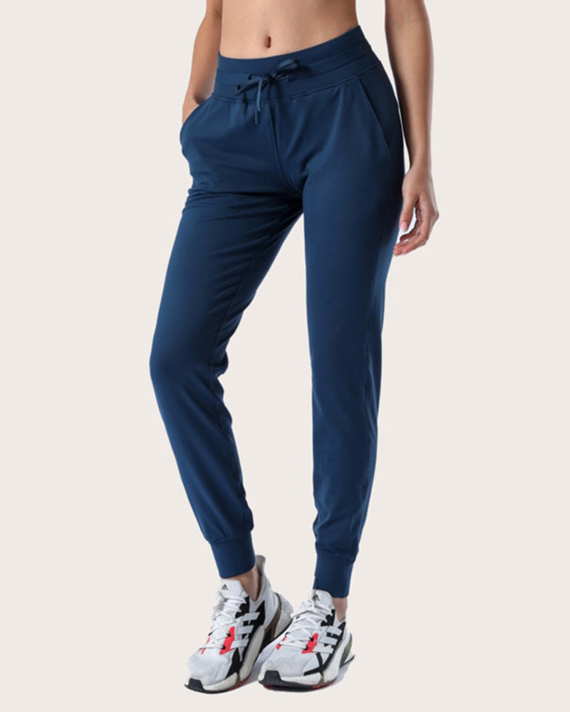 Women's High Waist Jogging Yoga Capris Casual Trousers Breathable Fitness Pants Women Squat Proof Leggings Sweatpants