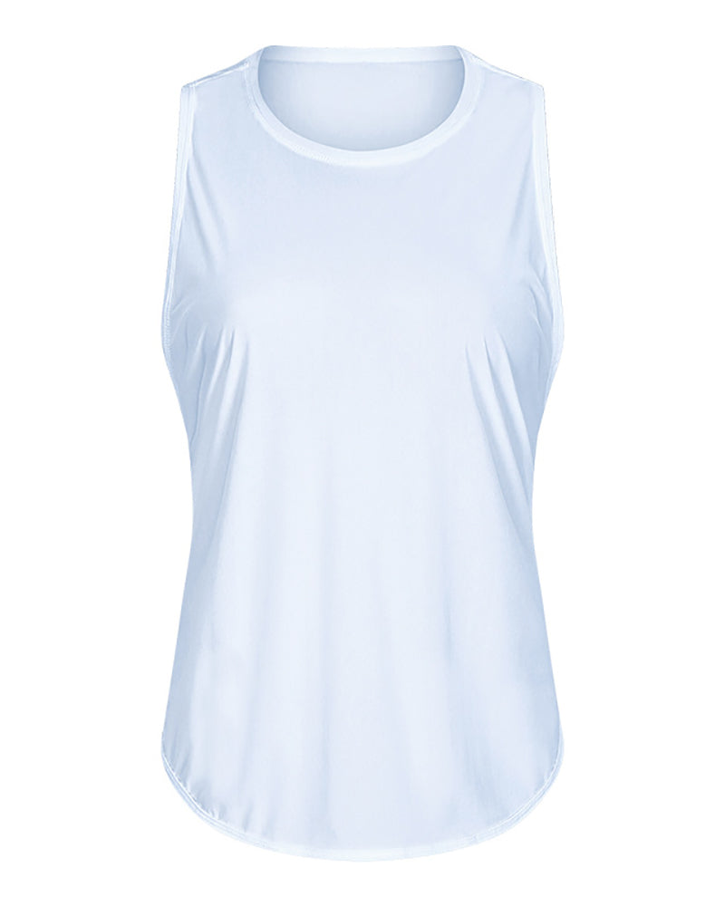 Women Spring & Summer Breathable Quick Dry New Yoga T-shirt Vest 4-12