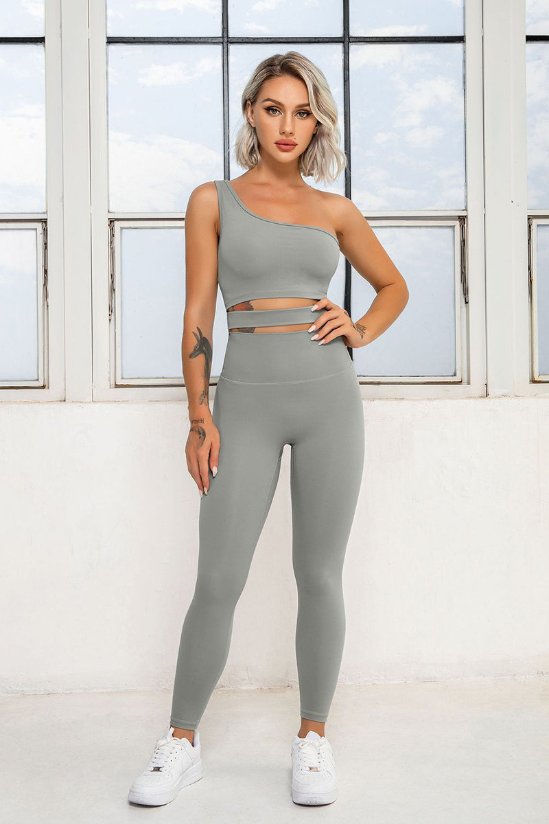 Maxpieny™ Sweat-wicking Grey Cherry Leggings