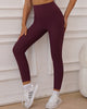 Fashion Women Solid Color Hollow Out Bra High Waist No Embarrassing Line Sports Leggings S-L