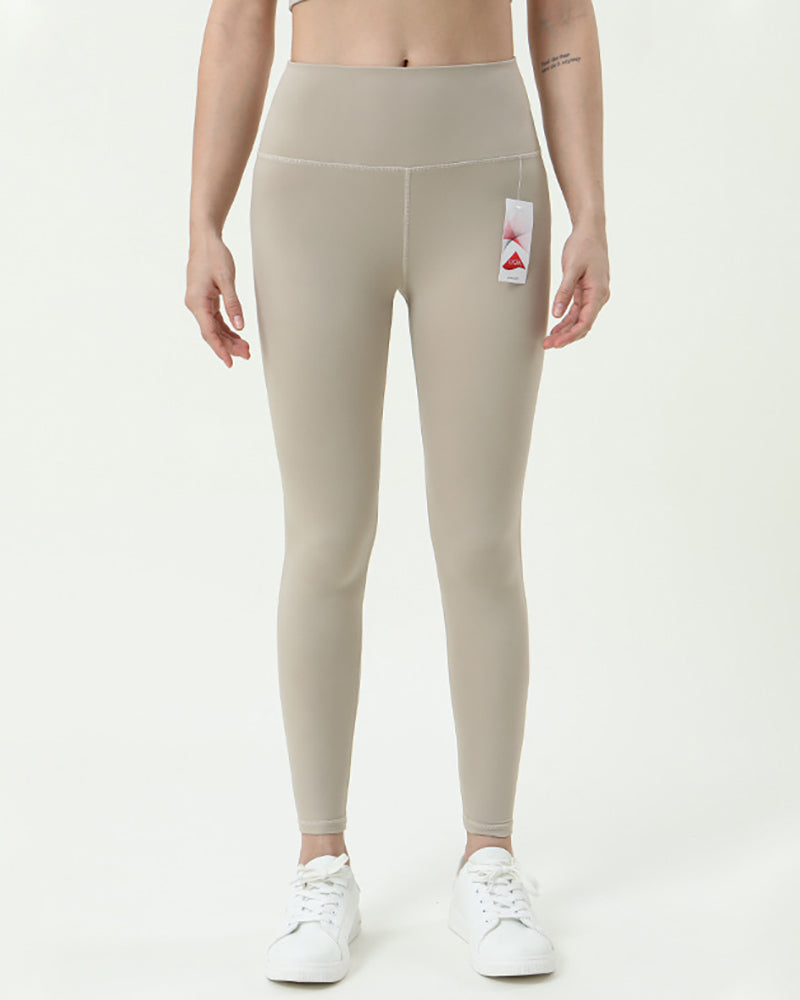 Women Lycra Sports Active wear Gym High Waist Leggings Sets S-L