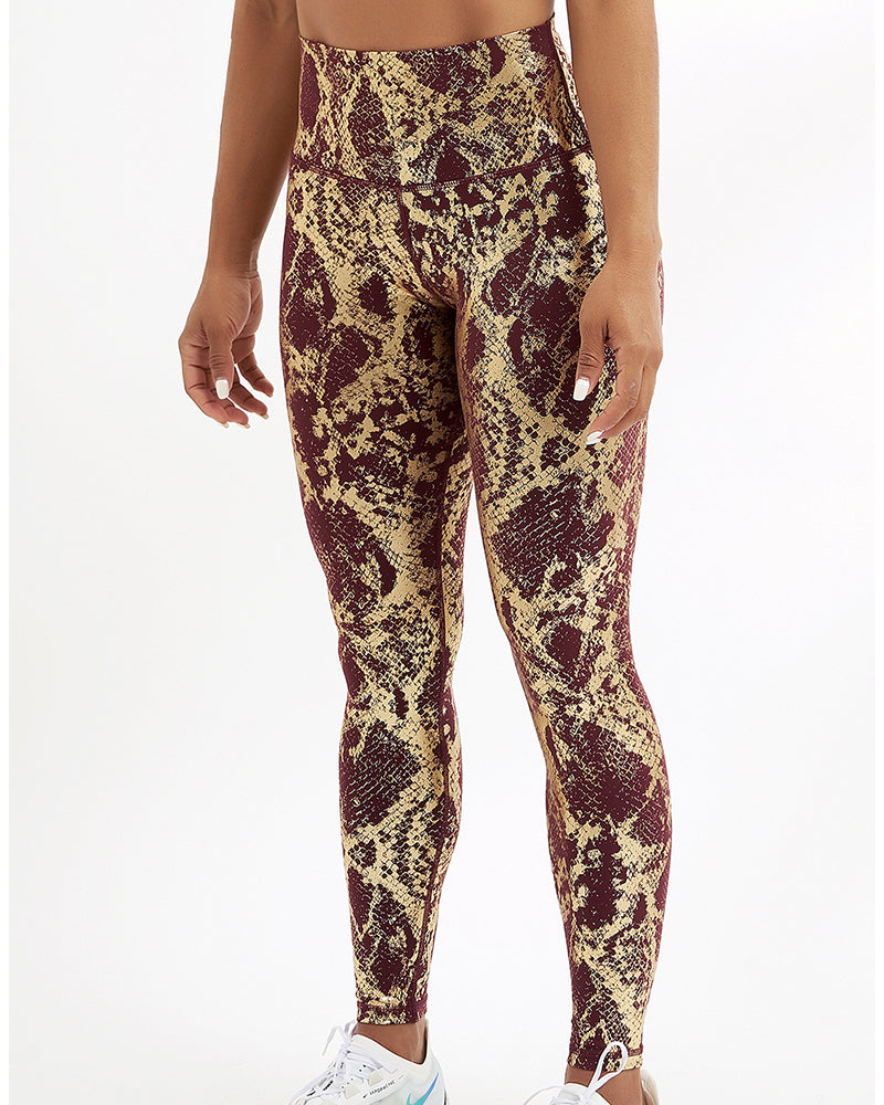 High Waist Fitness Leggings Tight-Fitting Elastic Bronzing Anti Cellulite Snake Peach Buttocks Legging Sport Women YJ10075