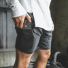 Fashion Hot NEW Men's Running Shorts Men 2 in 1 Sports Shorts Male Double-Deck Quick Drying Sports men Shorts Jogging Gym Shorts men OM9230 YD20001