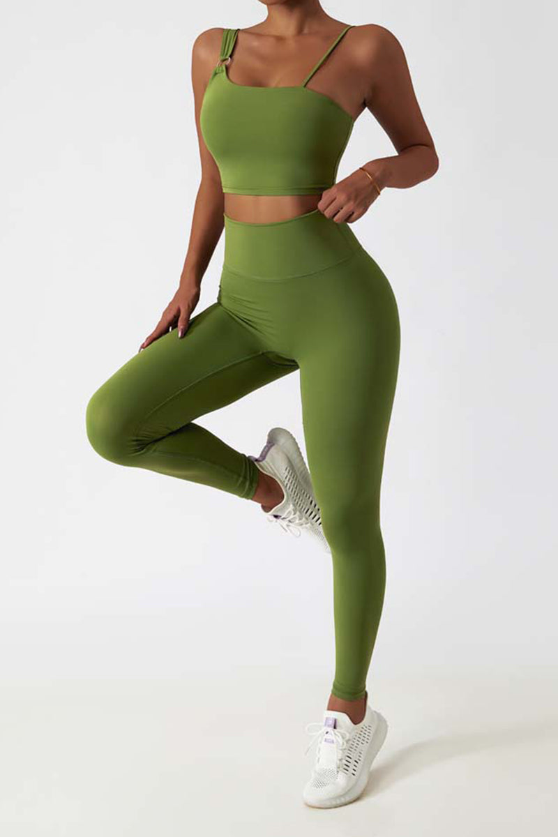 Maxpieny™  Buttery-soft Green Tulip Leggings