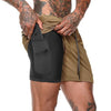 Fashion Hot NEW Men's Running Shorts Men 2 in 1 Sports Shorts Male Double-Deck Quick Drying Sports men Shorts Jogging Gym Shorts men OM9230 YD20001