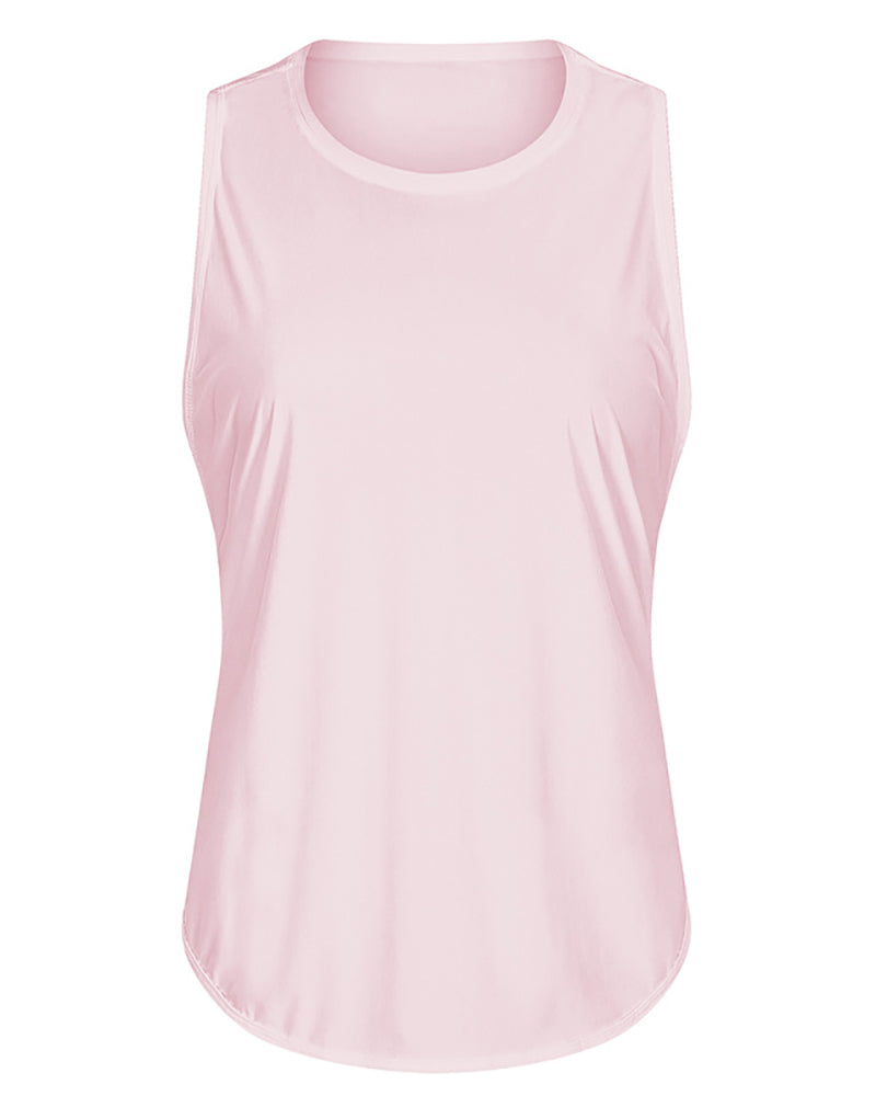 Women Spring & Summer Breathable Quick Dry New Yoga T-shirt Vest 4-12