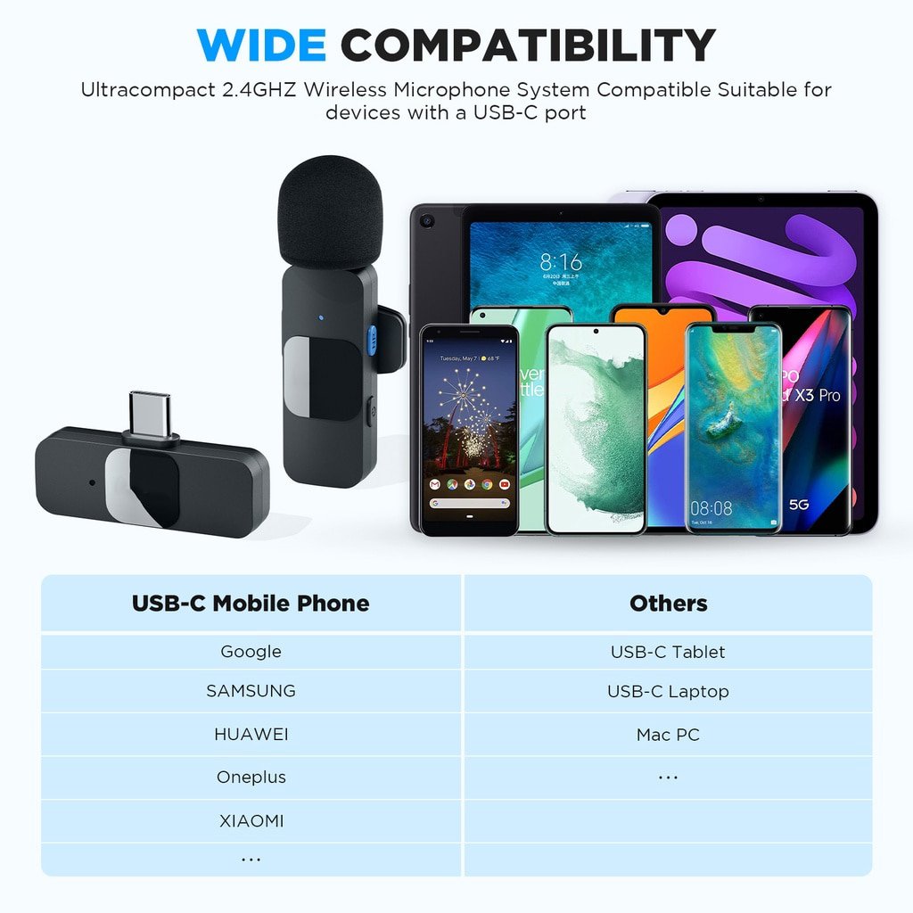 🔥Mother's DAY Sale 48% OFF🔥New Wireless Lavalier Microphone