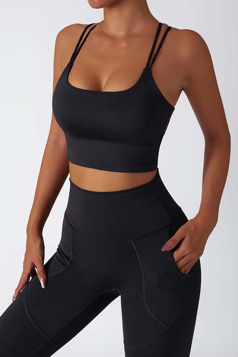 Maxpieny™ Quick-drying Black Camphora Leggings with Pockets