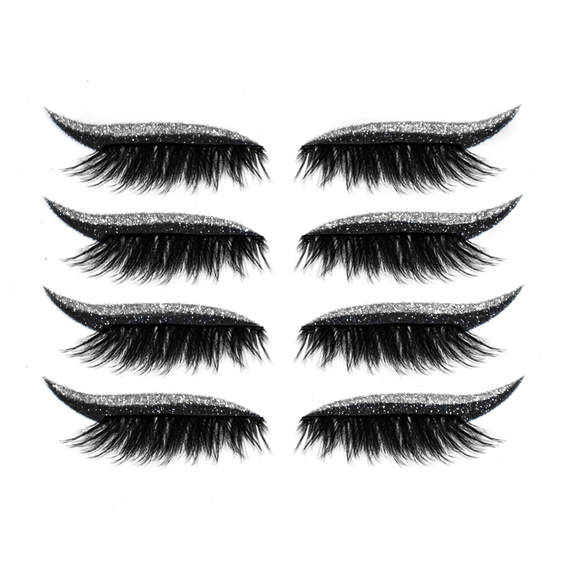 Mother's Day Sale-49% OFF🔥Reusable Eyeliner and Eyelash Stickers with Glitter
