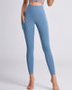 Slim High Waist Solid Color Side Pocket Women Plus Size Yoga Legging Purple Green Light Blue Black S-3XL