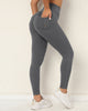Women High Waist Back Pocket Running Fitness Leggings S-L