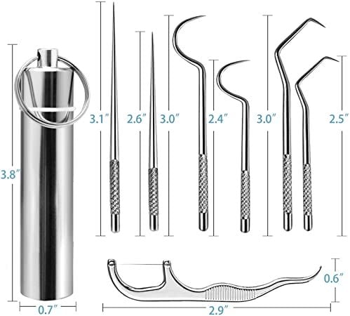 💥Mother's Day Sale 47% OFF - Stainless Steel Toothpick Set (7pcs/SET)