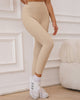 Fashion Women Solid Color Hollow Out Bra High Waist No Embarrassing Line Sports Leggings S-L