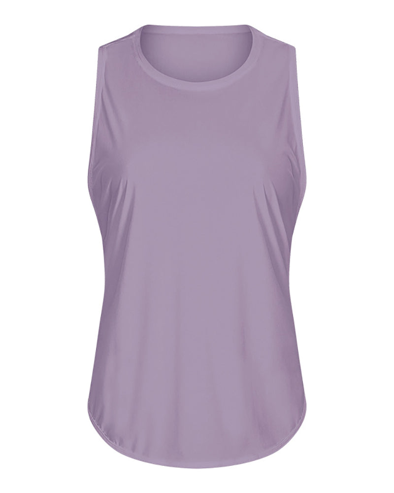 Women Spring & Summer Breathable Quick Dry New Yoga T-shirt Vest 4-12